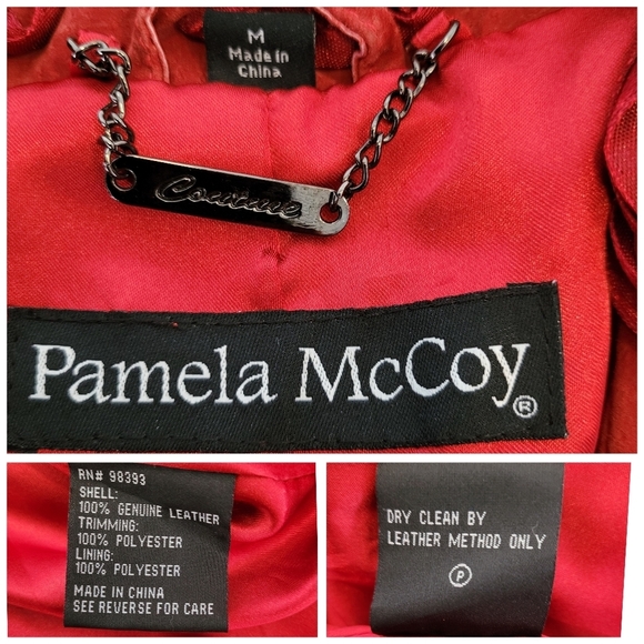 1990s Red Suede Roses Jacket - Picture 9 of 11